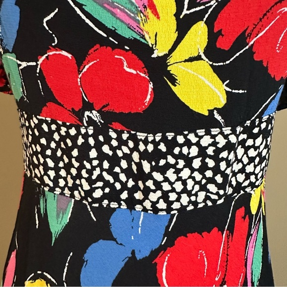 Rixo X Target Floral Maxi Dress Women 2 Puff Sleeve Boho Bright Fiesta Colorful - Picture 6 of 13